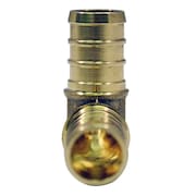 Apollo Pex 1/2 in. Brass PEX Barb 90 Elbow (10-Pack), 10PK APXE121210PK